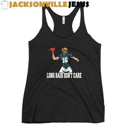 Long Hair Don't Care Jacksonville Trevor Lawrence Women's Racerback Tank